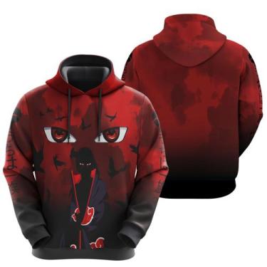 Imagem de Blusa De Moletom Itachi Uchiha Akatsuki Nuvem Naruto Anime - Exo, 10