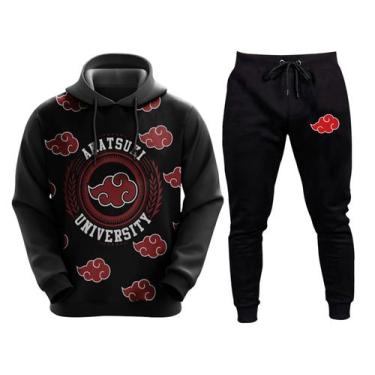 Imagem de Kit Conjunto De Moletom Blusa E Calça Naruto Anime Escolha Personagem 