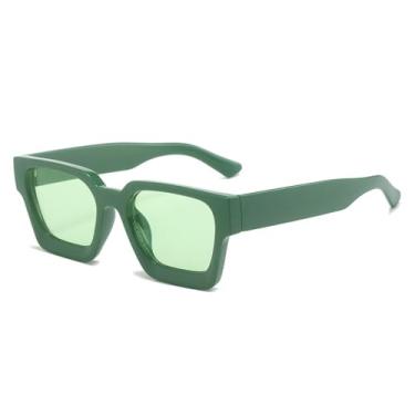 Imagem de Óculos de Sol Feminino Candy Color com Lentes Degradê e Proteção UV400, Estilo Punk, para Esportes ao Ar Livre, Corrida e Ciclismo, Verde