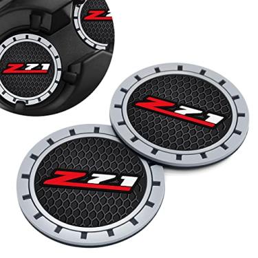 Imagem de camfeast Porta-copos de carro para Chevy Z71 Colorado Silverado Series Cupholder Coaster Acessórios interiores 7 cm pacote com 2