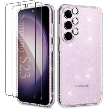 Imagem de Capa para celular KIOMY Galaxy S23 6.1" Glitter à prova de choque