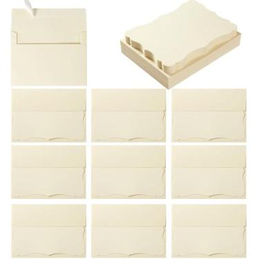 Imagem de Pacote Toperd com 100 envelopes cremosos de 11x16 cm com cartões de 10