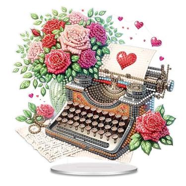 Imagem de SHLUHA Kits de arte de diamante de Páscoa para adultos, design de ovos, formato especial, pintura acrílica, diamante, decoração de mesa com base, decoração de mesa para casa (LL084)