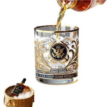 Imagem de Vidro de homenagem a veteranos, vidro de homenagem a veteranos personalizado, presente de decoração patriótica para veterinário militar, presente de aniversário para o pai (b)