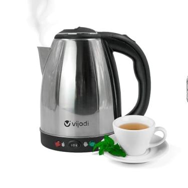 Imagem de Chaleira Elétrica Premium, Aço Inoxidável 304, 2L, Base Giratória, 1500W, Desligamento Automático, BPA Free, 110V