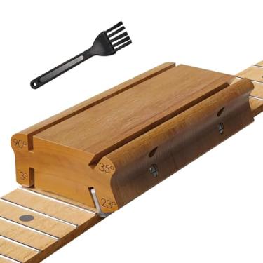 Imagem de Arquivo de traste de guitarra multiângulo 4 em 1, ferramenta de 90°/35°/23°/3° para modelar e rebarbar, ideal para luthiers e músicos