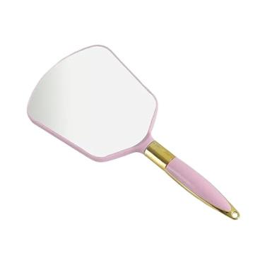 Imagem de Espelho De Mão Para Maquiagem Médicos E Dentistas (Rosa)