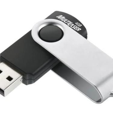 Imagem de Pen Drive 4GB Multi Twist2 USB 2.0Preto/Prata Pd586