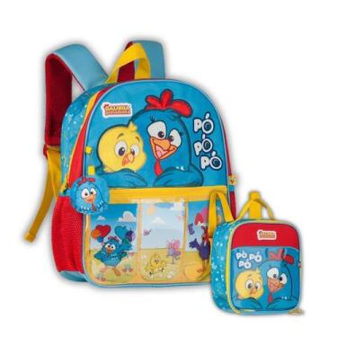 Imagem de Kit Mochila Costas Galinha Pintadinha Infantil E Lancheira - Clio Styl