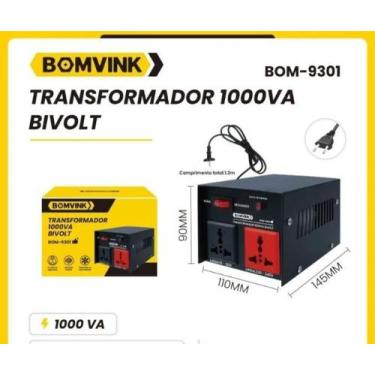 Imagem de Transformador de 1000 Vats BIvolt - BOMVINK