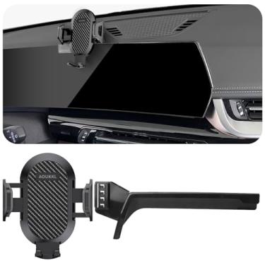 Imagem de AOUKKL Suporte de telefone para carro compatível com acessórios BMW X1 2023-2024/X2 2024 (serve apenas para tela de 10,7 polegadas), compatível com capas grossas, suporte de celular para telefones de