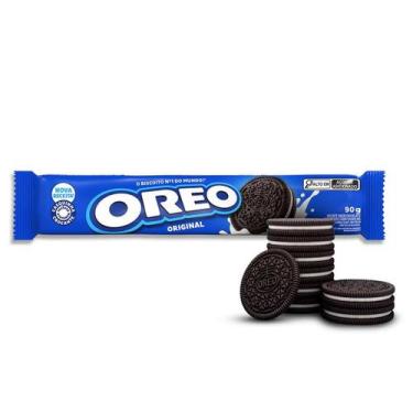 Imagem de Biscoito Recheado Sabor Chocolate e Baunilha Oreo 90g