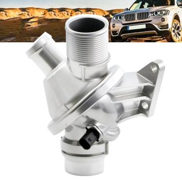 Imagem de 11538648791 Conjunto de termostato de refrigeração de alumínio compatível com BMW 320i 325i 328i 520i 528i 528i X5 X4 X3 X1 428i 420i 220i 228i Substituição #1153863568991 1153 8636595