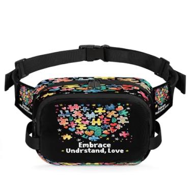 Imagem de Pochete de arte gradiente de leopardo para mulheres e homens com alça ajustável, bolsa transversal, bolsa de peito, bolsas de bumbum, bolsa de estilingue, Cor 16