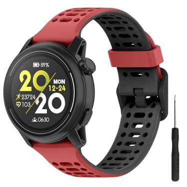 Imagem de Pulseira Lyforaz para Samsung Galaxy Watch 3 de 45 mm, pulseira de silicone macio para Galaxy Watch de 46 mm/Gear S3 Classic/Gear S3 Frontier, para COROS PACE 3, substituição para homens e mulheres