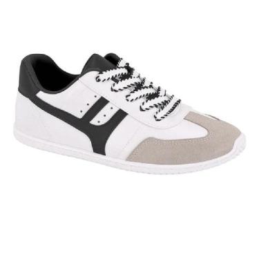 Imagem de Tenis moleca casual ref 5827.101.18014 feminino, 35, Branco, Preto