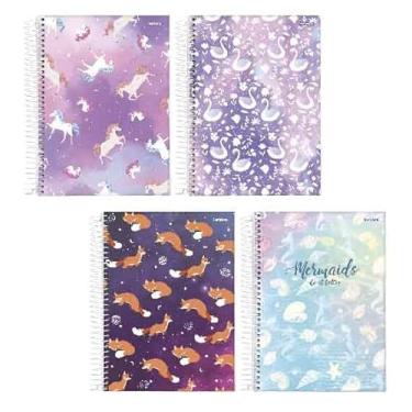 Imagem de Caderno 1/4 Starschool Espiral Capa Dura | Tema Dreams | 80 Folhas | Ideal para Anotações Rápidas | Qualidade e Variedade