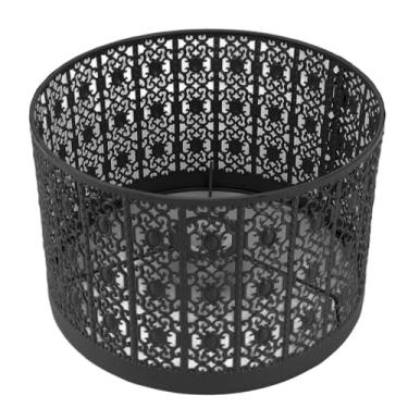 Imagem de Cryfokt Abajur de Metal Oco E27 E14 Clipe na Tampa da Lâmpada de Fácil Instalação para Mesa, Quarto, Sala de Estar, Casa (Preto)