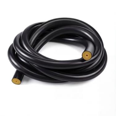 Imagem de Pangda Mangueira elástica para pistola de pesca - 1 pacote com látex natural preto, 50 cm de comprimento, diâmetro externo de 1,6 cm e 0,3 cm ID para água doce e salgada