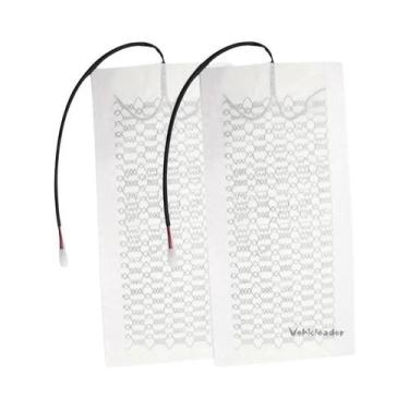 Imagem de Capas De Assento Aquecidas Universais Para Carro 12V Em Fibra De Carbo