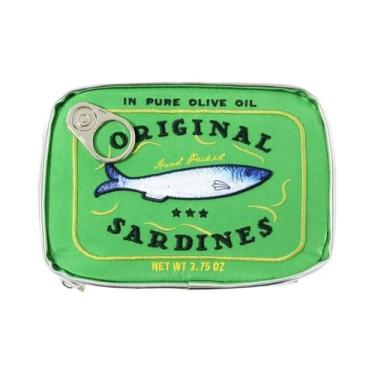 Imagem de Bolsa De Cosméticos Portátil E Fofa Em Forma De Lata De Sardinha Para 