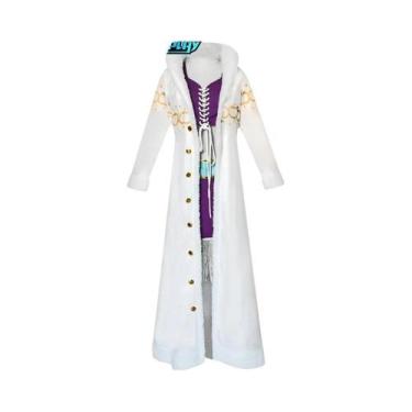 Imagem de Fantasia De Cosplay Adulto Nico Robin Vestido Roxo Uniforme Com Gola L