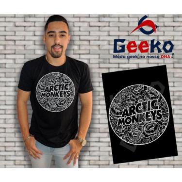 Imagem de Camiseta Arctic Monkeys Indie Alternativo Rock Geeko, Preto gola carec