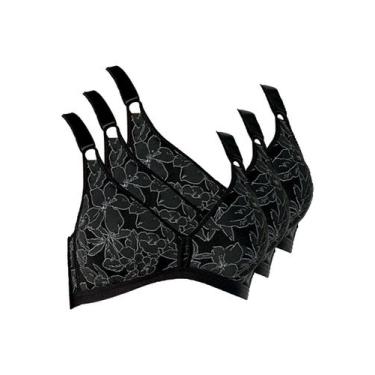 Imagem de Kit com 3 Sutiãs Sustentação Olimpo Anizete Demillus 61741 Taça B, Pre