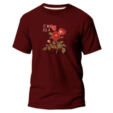 Imagem de Camiseta Básica Algodão Premium Estampa Digital Rosas Buque - Pavesi, 