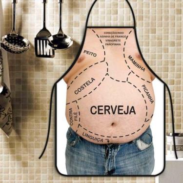Imagem de Avental Divertido E Personalizado: Barriga Churrasco - Recanto da Cost