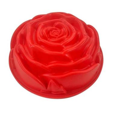 Imagem de Forma De Silicone Rosa Confeitaria Bolo - Mimo Style