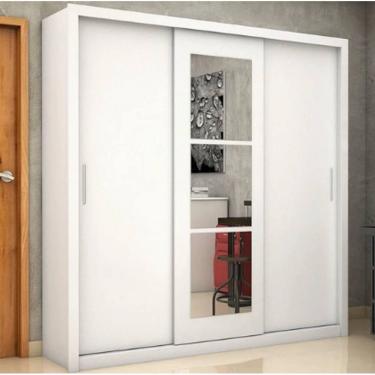 Imagem de Guarda Roupa Clarice Com Espelho Branco - Carioca Móveis