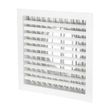 Imagem de PATIKIL Tampa de ventilação quadrada de 30 x 30,5 cm de diâmetro, 20 cm de diâmetro, grade de suprimento de ar, difusor de ar ajustável com adaptador quadrado a redondo para duto de ventilação de