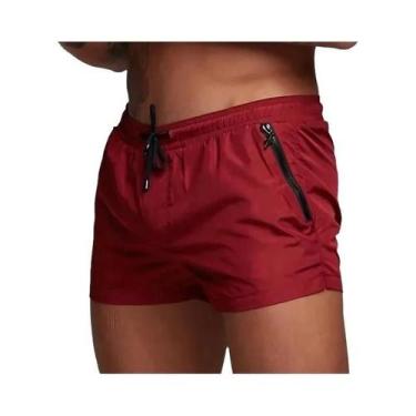 Imagem de Bermuda De Praia Masculina De Verão Com Forro De Malha, Roupa De Banho