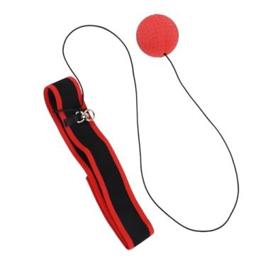 Imagem de Aoresac Bola de Faixa de Velocidade Perfuração, Equipamento Leve Treinamento Reflexo Boxe para Velocidade e Sensibilidade, Com Faixa Cabeça Elástica e Ajustável, Adequada (E305-H01)