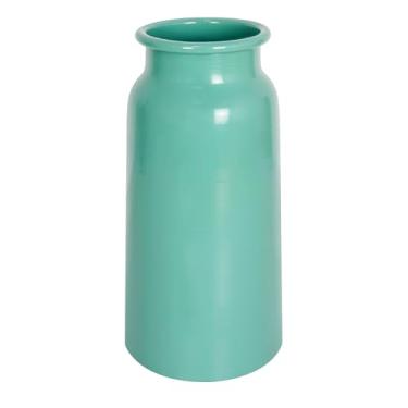 Imagem de Vaso de flores de metal para decoração de casa (verde claro)