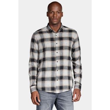 Imagem de Camisa Aramis Manga Longa Slim Mescla Cinza Mescla Com Preto-Masculino