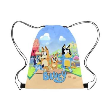 Imagem de Mochila De Cordão Bluey Bingo Anime Cartoon, Bolsa De Armazenamento Po