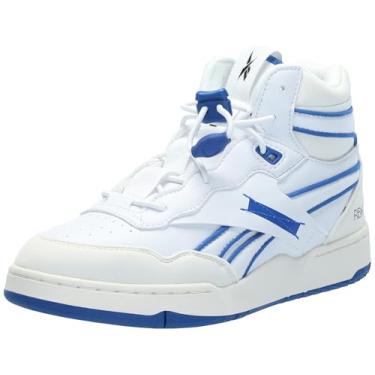 Imagem de Reebok Tênis unissex adulto Milk Bb 4000 II Mid Vegan, Calçado branco/giz/preto, 43