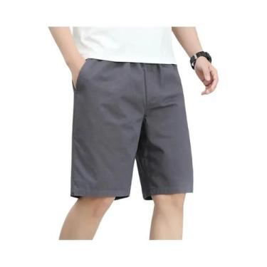 Imagem de Bermuda Masculina plus Size De Verão Casual Em Algodão Respirável Para