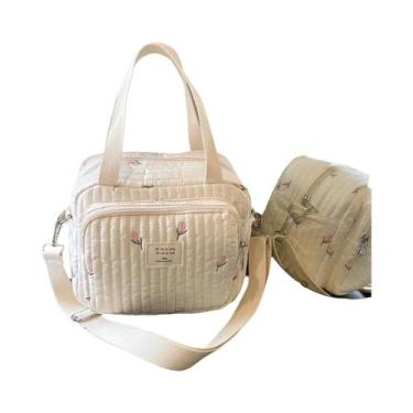 Imagem de Bolsa Térmica Para Fraldas De Bebê Com Compartimento Para Garrafa De L