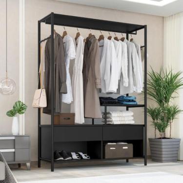 Imagem de Guarda Roupa Roupeiro Organizador Solteiro Expositor Roupa - Straso, P