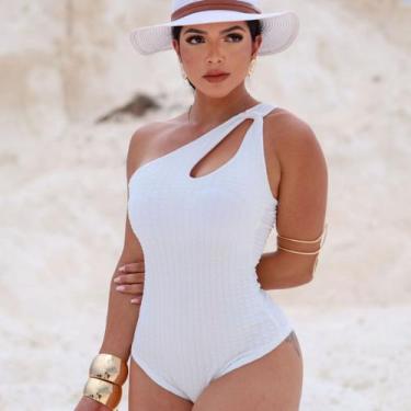 Imagem de Body anarruga com decote mula manca - Carola.B, Branco, Único 36 ao 42