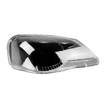 Imagem de Lente do farol do carro compatível com vw polo 2006 2007 2008 2009 2010 capa frontal transparente escudo farol abajures de vidro(Right)