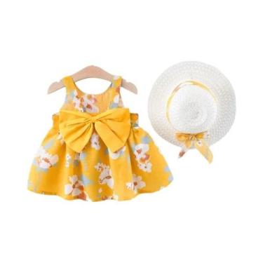Imagem de Vestido Floral Para Festa Na Praia Para Meninas Com Laço, Roupa Infant