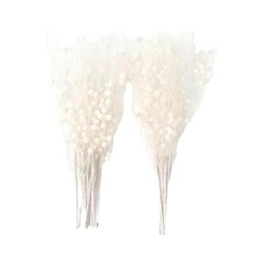 Imagem de Galhos Artificiais Com Glitter E Frutas Para Decoração De Árvore De Na