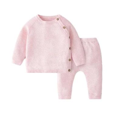 Imagem de Conjuntos De Roupas De Algodão Para Bebês, Tops E Calças Para Meninos 