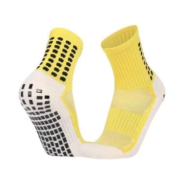 Imagem de Meias Antiderrapantes Para Futebol E Ciclismo Masculinas Com Almofadas