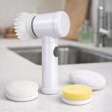 Imagem de Escova Elétrica De Limpeza Sem Fio 3 Em 1 Pia Azulejo Panela - A Casa 