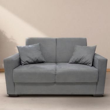 Imagem de Sofá Estofado 2 Lugares Sala Estar Recepção Mariana Suede Cinza